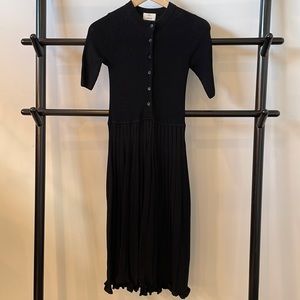 Wilfred size XS black knit midi dress